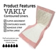 thumbnail image 2 of Almohadillas de maternidad Vally, superabsorbentes, contorneadas [paquete de 40], 2 of 9