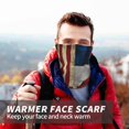 thumbnail image 4 of Winter Neck Warmer United-States Russian Flag Warm Neck Gaiter Face Scarf For Men Women Skiing Cycling, 4 of 7