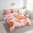 thumbnail image 2 of Erosebridal Kawaii Capybara Kids Bedding Comforter Set, Cherry Blossoms Full Bedding Set, Pink Reversible, 7pcs, 2 of 7