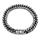 thumbnail image 1 of Pulsera de acero inoxidable con eslabones cubanos vintage para hombre, 1 of 2