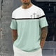 thumbnail image 1 of Tops para hombre, blusas y camisas de cuello redondo y manga corta para hombre, blusas casuales de moda con cuello redondo y manga corta, blusas para hombre, blusas de poliéster para hombre, 1 of 5