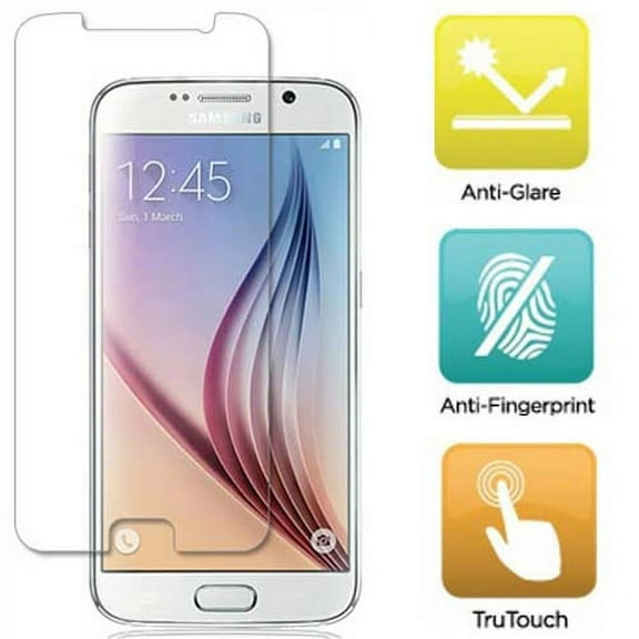 Anti-Glare Screen Protector Matte Anti-Fingerprint LCD Cover Display Film Guard [Fingerprint Resistant] DXK for Samsung Galaxy S6 S906L