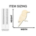 thumbnail image 2 of Unfinished Wood Kookaburra Shape - Craft - up to 46" DIY 3" / 1/8", 2 of 4