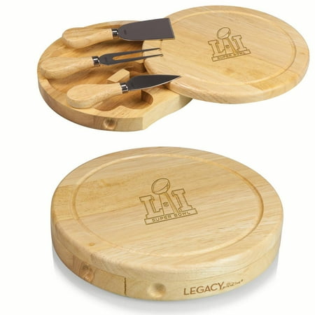 

Picnic Time 878-00-505-513-2 Super Bowl 51 Edition - Brie Cheese Board And Tools Set