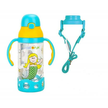 

Kids and Toddler Water Bottle with Straps Caribbean