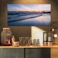 thumbnail image 1 of Blue Sunset Sea Waves Thailand - Oversized Beach Canvas Artwork, 1 of 3