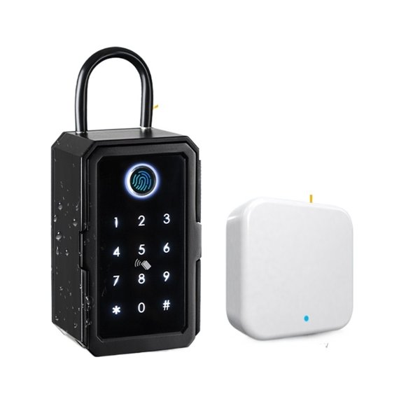 Key Safe TTlock Fingerprint Digital Key Box App Remote Unlock Wall Mount Security Key Lock Box Safety Box Padlock ,Strong Secure
