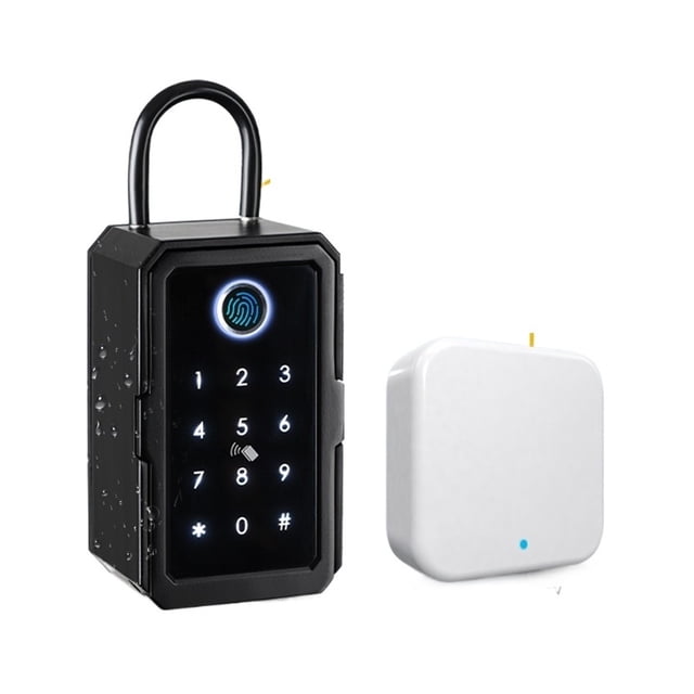 Key Safe TTlock Fingerprint Digital Key Box App Remote Unlock Wall Mount Security Key Lock Box Safety Box Padlock ,Strong Secure