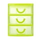 thumbnail image 1 of Uuiauoio 3-Layer Clear Desk Organizer with Drawers Versatile Desktop Storage Box for Office Supplies Makeup Jewelry Compact Plastic Drawer Cabinet 5.12X3.54X4.53 Inches, 1 of 3