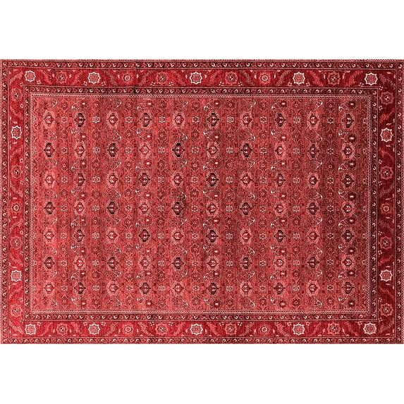 Ahgly Company Indoor Rectangle Oriental Red Traditional Area Rugs, 7' x 10'