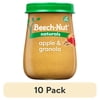 (10 pack) Beech-Nut Naturals Stage 2 Baby Food, Apple & Granola, 4 oz Jar