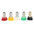 thumbnail image 1 of High Pressure Cleaning Spray Nozzle, Durable Multi Angle 5 Pcs Efficient  Water  Pressure Washer Nozzle Kit  For Pressure Washer, 1 of 7