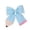 Light Blue, variant on Ticikt Girls Creative Striped Pencil Bow Hair Clip, Cute Back To School Barrettes Kids Hair Accessories