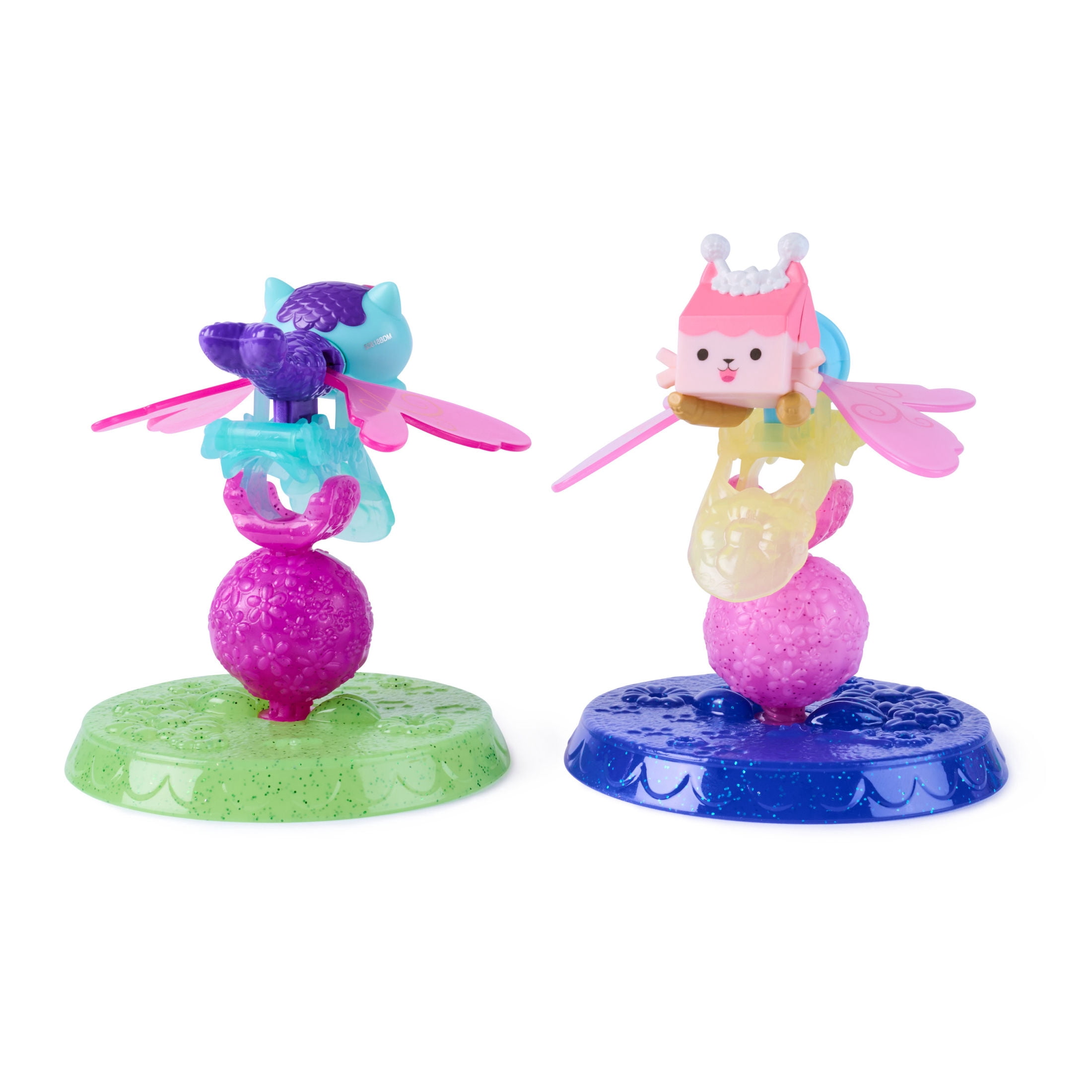 Gabby's Dollhouse Fairylandia, Baby Box & MerCat Flutter-riffic Fairy Rings 2-Pack, For Kids Ages 3 and up