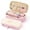 Light pink, variant on Big Capacity Pencil Pen Case Simple Stationery Bag College Office Organizer