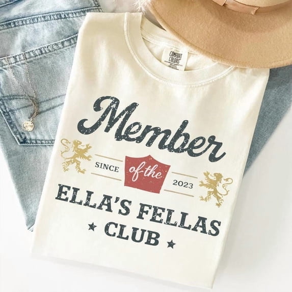 Member of Ellas Fellas Club Shirt, Retro Western Cowboy T-Shirt, Country Concert Tee