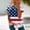 Blue summer tops 2023 women, variant on Dyegold Summer Tops for Women 2023 Trendy, 1/4 Zip V Neck Tops for Women Summer Plus Size Patriotic US Flag Print Tshirts Short Sleeve Loose Fit Blouse ​Tunics
