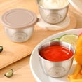 thumbnail image 1 of TIMIFIS Sauce Cup .7oz Spices Dressing Container To Go Reusable Stainless Steel Dipping Condimen Cups For Lunch Bento Box Small Condiment Leakproof Silica Lids New Home Essentials, 1 of 6