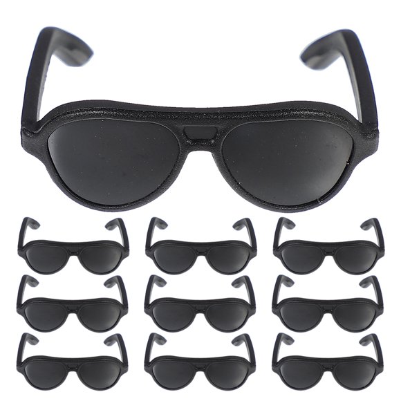 Shisuyan 12pcs Stylish Mini Sunglasses For Dolls Adorable Eyewear Accessories For Doll Doll Sunglasses Plastic Doll Sunglasses Diy Crafts Doll House Accessories