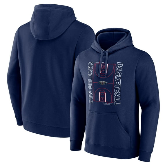 Men's  Navy New Orleans Pelicans Michelob Ultra Full Court Pullover Hoodie
