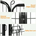 thumbnail image 4 of Yaheetech 24"H Metal Dog Playpen, Black, 16 Panels, 4 of 6