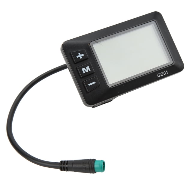 Electric Bicycle GD01 Display, Durable LCD GD01 Display Plastic Safe Real Time Toughness for Cycling