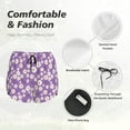 thumbnail image 3 of JUNZAN Daisies Flowers Print Women's Athletic Gym Running Shorts with Phone Pockets - Workout Shorts-Medium, 3 of 8