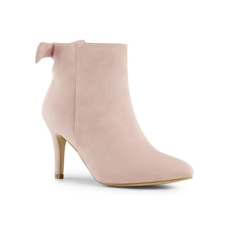 

Allegra K Women s Pointed Toe Heel Side Ankle Stiletto Boots
