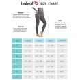 thumbnail image 6 of BALEAF Women's Fleece Lined Leggings with Pockets 25" Petite Thermal Winter Warm High Waisted Thick 7/8 Yoga Pants Dark Gray L, 6 of 7