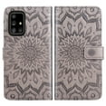 thumbnail image 5 of Asuwish Compatible with Samsung Galaxy A71 5G Wallet Phone Case and Tempered Glass Screen Protector Flip Credit Card Holder Stand Mandala Flower Cell Cover for A 71 G5 71A S71 Women Men Gray, 5 of 9