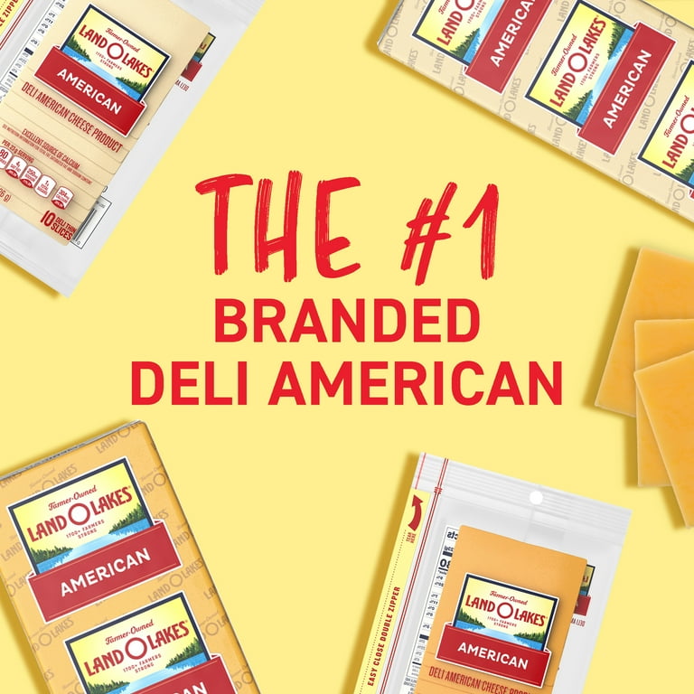 Land O Lakes Refrigerated White Deli American Cheese Product, Sliced to Order (Fresh, Plastic Bag)