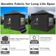 thumbnail image 2 of InstaHibit 10x10Ft Replacement Pop up Canopy 4 Sidewalls Door Window UV30+ Yard InstaHibit Modern, 2 of 11