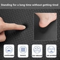 thumbnail image 4 of PVC Washable Kitchen Mat Gray Vinyl Non-slip Carpet Waterproof Oilproof Long Rug For Floor Balcony Laundry Room Entrance Doormat Home Decor, 4 of 6