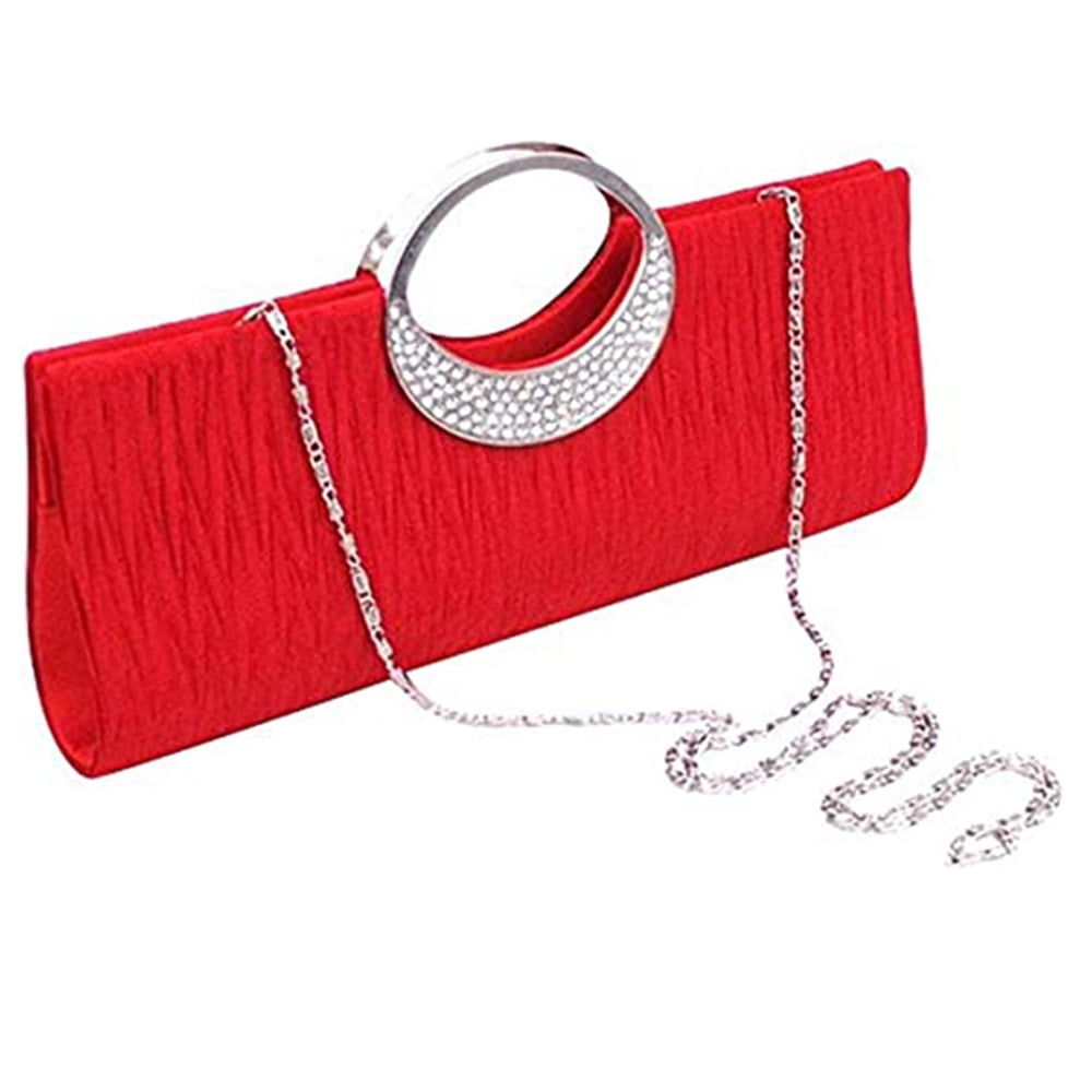 Amazon.com: RARITYUS Women Evening Bag Silk-Like Satin Rose Shaped Clutch  Handbag Purse with Elegant Metal Handle for Party Wedding : Clothing, Shoes  & Jewelry