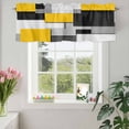 thumbnail image 3 of Valances for Windows Rod Pocket Short Curtain for Bathroom Living Room Bedroom 1 Panel 54x18in, 3 of 9