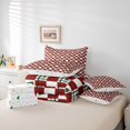 thumbnail image 6 of Manfei Classic Plaid 7-Piece Twin Bedding,Festive Christmas Bedding Comforter Set,Red White Green,Christmas Reversible, 6 of 7