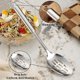 thumbnail image 3 of Xiao Hua Juego de 2 cucharas de cocina, colador sólido de cocina de acero inoxidable, juego de utensilios de cocina, mezcla, servicio, cuchara mezcladora, regalos para el hogar y el restaurante, 3 of 4