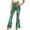 Purple, variant on TJAZFJPA Jogger Stroller Womens Mardi Bell Bottoms Purple Green Yellow High Waist Flare Pants（5） Womens Jogger Pants Slacks for Women Dressy Casual Plus Size Short
