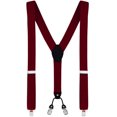 thumbnail image 2 of Men'S Braces Wide 4 Clips With Leather In Y-Shape - Elastic And Adjustable In Length In Different Designs, 2 of 6