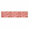 thumbnail image 2 of MKHERT Cute Summer Strawberry Table Runner, Pink Cartoon Strawberry Table Cloth Runner for Wedding Party Banquet Decoration 14x72 inch, 2 of 2