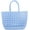 Blue, variant on Kukuzhu Woven Jelly Bag, Rubber Tote Bag Waterproof Travel Bags for Women Washable Totes Handbag for Sports Beach Pool