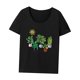 thumbnail image 3 of Camiseta de manga corta para mujer, camisetas de verano para ir de compras, desplazamientos con mochila XL, 3 of 7