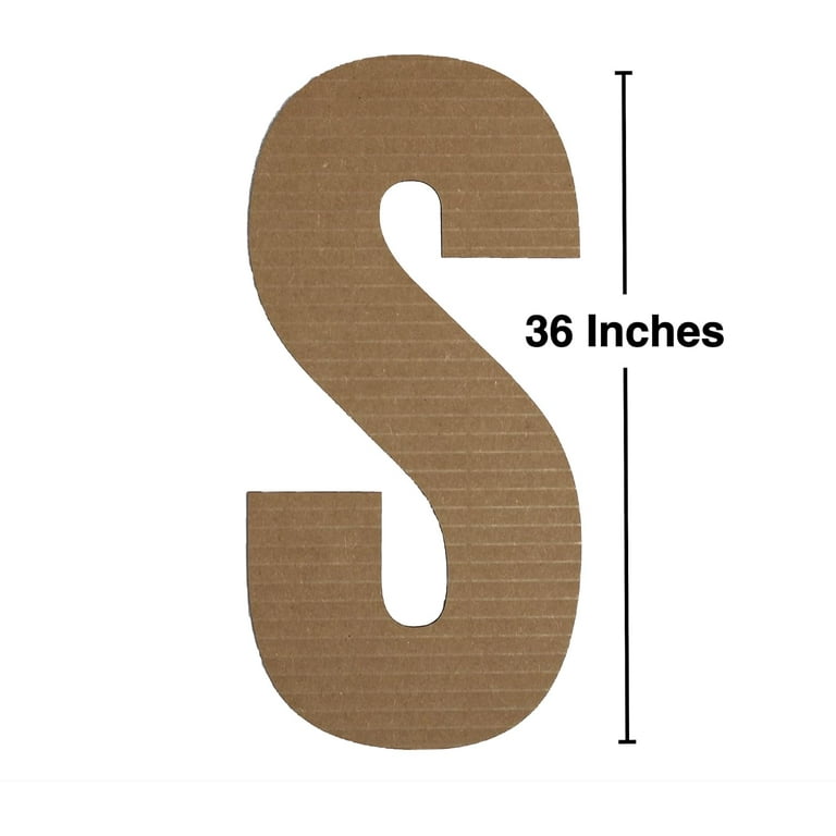 Large Flat Cardboard Letters, Numbers | Custom Decorative Letters & Numbers  | Personalized Giant Letters for Wall Decor | Waterproof | Craft Letters 