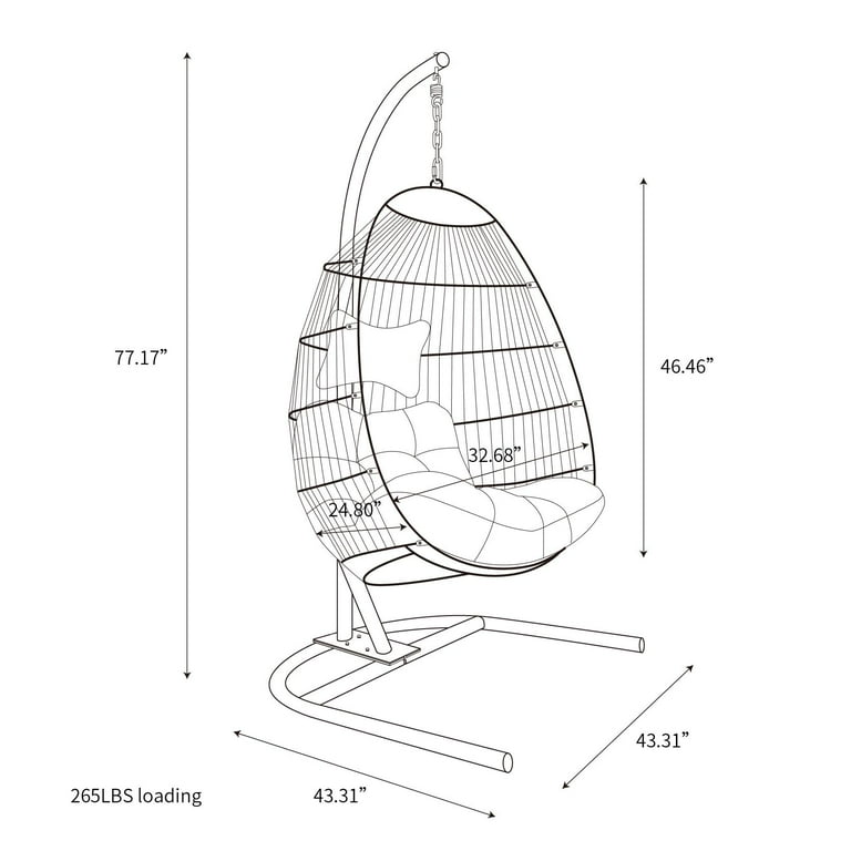 Egg chair drawing cheap