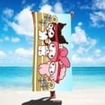 thumbnail image 2 of Cross Border temu Cartoon Sanrio Hello Kitty Kawaii Shawl Printing Absorbing Water Quick Drying Beach Bath Towel, 2 of 5