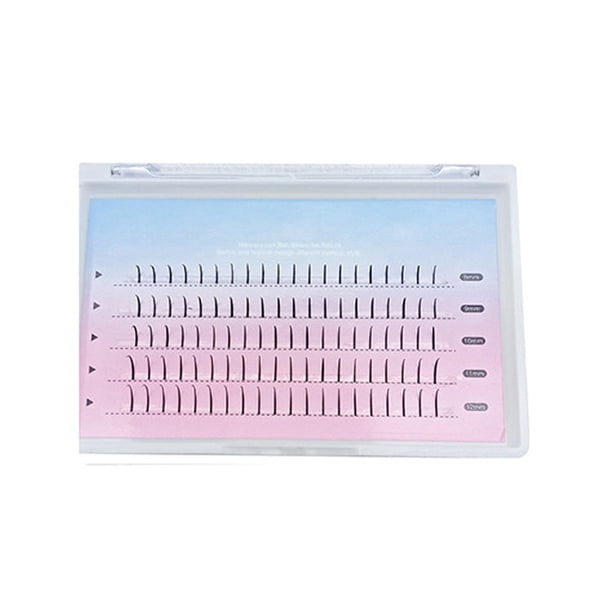 Extensiones de pestañas en grupos, mechones reutilizables, maquillaje profesional para autoaplicación.