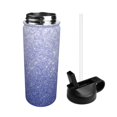 thumbnail image 2 of Bingfone Glittering Blue Purple Print 18oz Sports Insulated Kettle With Straw, Leakproof & BPA Free, Drinking Sports Water Bottle for Fitness, Gym & Outdoor, 2 of 8