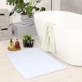 thumbnail image 3 of Unique Bargains Bath Rugs Reversible Cotton Spa Quick Dry Non Slip Bathroom Mat White, 3 of 7