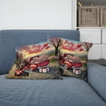 thumbnail image 2 of Be My Valentine's Dachshund Truck Full of Love Flower Balloon Pillow Cushion Double Sided Wiener Dog Lover Gifts Idea Throw Pillow - 02029, 2 of 4