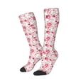 thumbnail image 2 of Daiia Sports Socks Rose Flowers Printed Novelty Crew Socks for Men Women Knee High Socks Cotton Socks Soft & Breathable Support Unisex Socks, 2 of 9